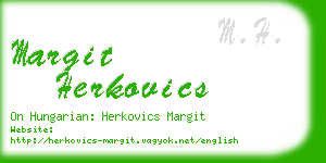 margit herkovics business card